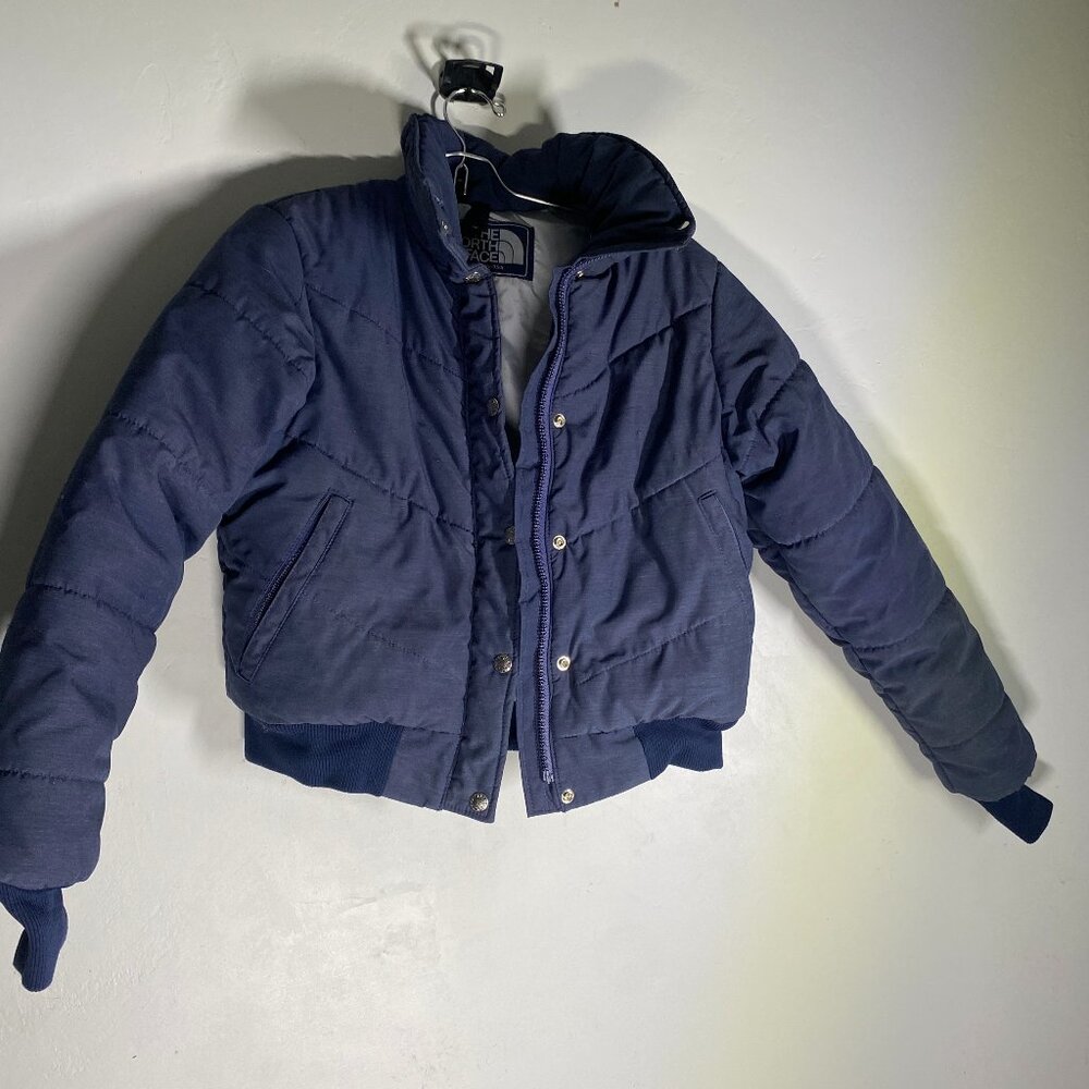 The North Face Vintage Navy Blue Puffer Jacket